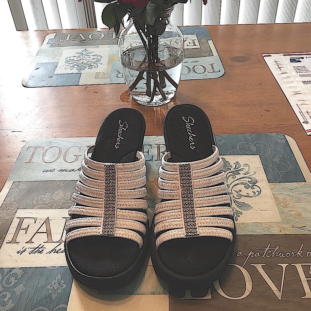 Skechers wedge sandal -size 9